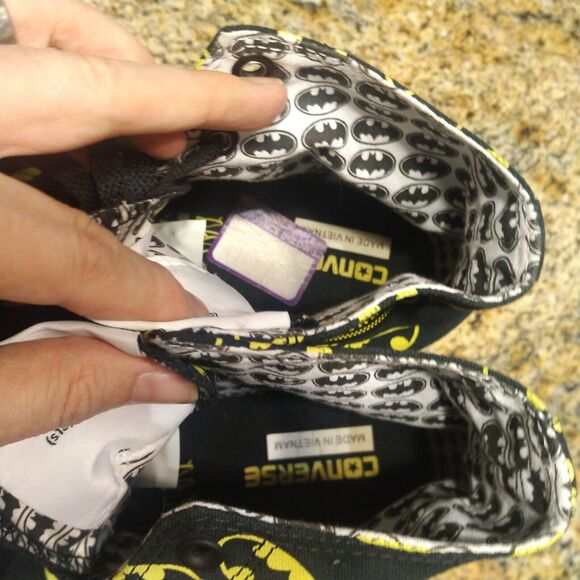 Rare Converse Chuck All Star Batman Gotham City Black Shoes Sz 11M/13W 140151F - Picture 12 of 13